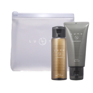 LUTY ルーティー シャンプー・トリートメント 50ml・40g セット ポーチ付き(シャンプー（スムース）-トリートメント（スムース）)