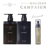 【クリスマスキャンペーン2024】LUTY HOMME ルーティー オム シャンプー・トリートメント 500ml ポンプ セット【ヘアオイル100mlプレゼント】